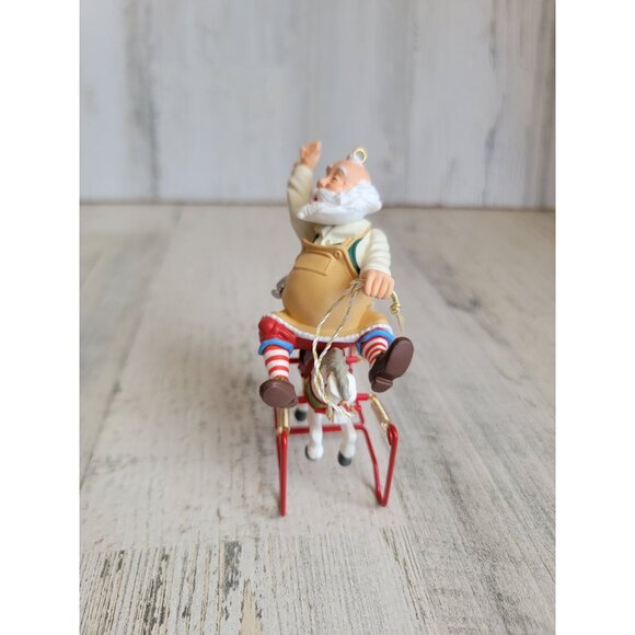 Hallmark 2003 Toymaker Santa ornament Xmas - Picture 5 of 6